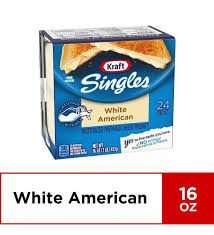 kraft singles cheese slices white