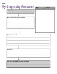 Biography Book Report Newspaper  templates  worksheets  and    
