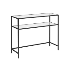 Tempered Glass Console Table Vasagle