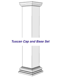 Square Tuscan Non Tapered Base