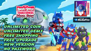 Angry Birds Transformers Mod Apk Terbaru - Unlimited Coin & Gems