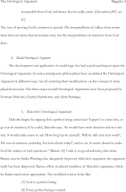 the ontological argument for the existence of god pdf modal ontological argument the development and application of modal logic has had a profound impact upon