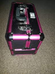 pink folding beauty makeup case