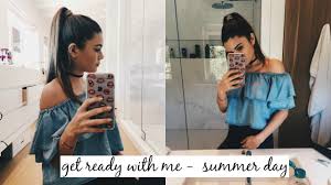 get ready with me summer day out