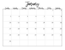 Black And White Calendars Photography Calendar