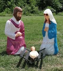 Outdoor Nativity Holy Family Life Size