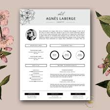 Resume Template Feminine Resume And Free Cover Letter Template