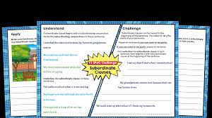 Worksheets, lesson plans, activities, etc. Year 3 Subordinate Clause Spag Worksheets Plazoom