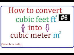 How To Convert Cubic Feet To Cubic Meter Or Cubic Meter To Cubic Feet In Urdu Hindi