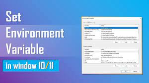 set environment variables in windows 10