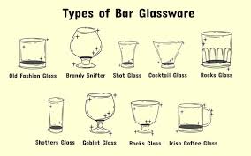 Vector Set Of Collection Bar Glassware