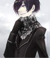 He has spiky black hair and dark gray eyes. Black And White Haired Grey Eyed Anime Boy Vtwctr