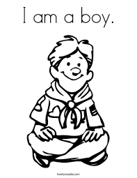 See more ideas about coloring pages, boy coloring, coloring pages for boys. I Am A Boy Coloring Page Twisty Noodle