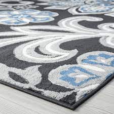 tayse 2 x 8 ft gray indoor runner rug