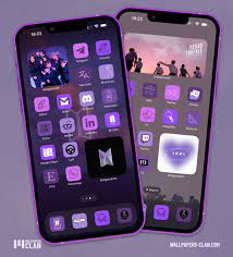 bts purple app icons free bts