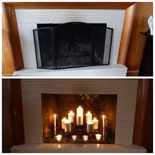 Fireplace Revamp Champagne Shimmer