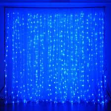 18ft X 9ft 600 Sequential Blue Led Lights Big Photography Organza Curtain Backdrop Efavormart