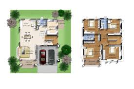House Plan Idea 9x11 Meter With 4