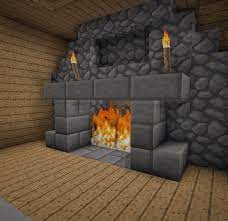 Fireplace With Mantle Minecraft Furniture