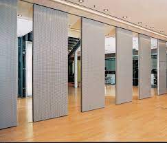 movable acoustic wooden partition wall