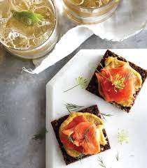 smoked salmon bites appetizer and