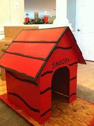 A Wooden Snoopy Dog House Fort For