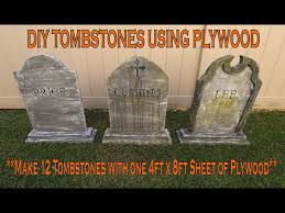 diy tombstones using plywood you