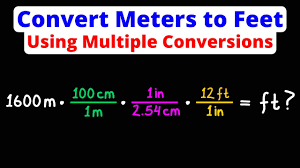 Convert Meters to Feet Using Multiple Conversions | m to ft | Dimensional  Analysis | Eat Pi - YouTube