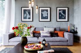 houzz tour teal and orange accents
