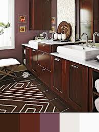 Brown Cabinets Bathroom Colors