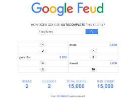 Why do i lie about. Google Feud Play The Google Game I Bet You Will Lose