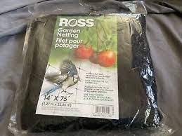 Black Ross Garden Netting 14 X75 New