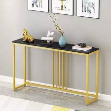Long Narrow Entryway Console Table For