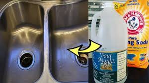 how to clean your sink with baking soda