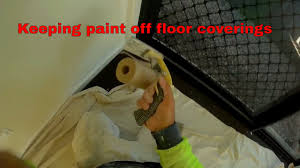 keeping paint off carpet when you gloss
