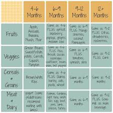 Sonoran Family Three Baby Food Chart By Age Baby First