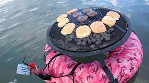 Floating fire pit with s'moress'mores on the waternothing speaks summertime more than a campfire with smores. Floating Fire Pit And Bbq Youtube