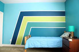 Boys Bedroom Graphic Racing Stripes