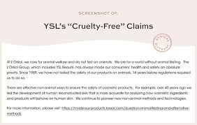 ysl beauty is not free