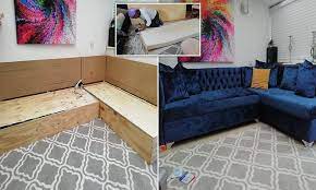 Corner Sofa Using Plywood