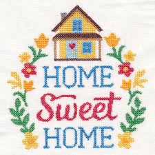 home sweet home wreath cross sch