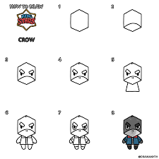 Grab your paper, ink, pens or pencils and lets. Drawany On Twitter Brawlstars Howtodraw Crow