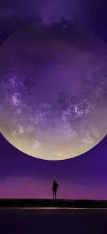 See more ideas about purple aesthetic, purple, aesthetic. Purple Aesthetic Moon Anime Night Wallpaper