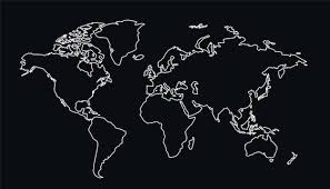 world map outline images free
