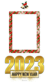 happy new year 2023 photo frame effect
