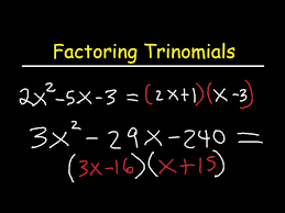 factoring trinomials ax2 bx c by