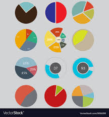 Infographic Elements Pie Chart Set Icon Business