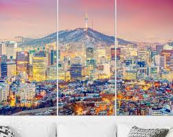 Seoul Canvas Print Seoul South Korea