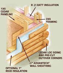 Ward Cedar Log Homes Hybrid Timber