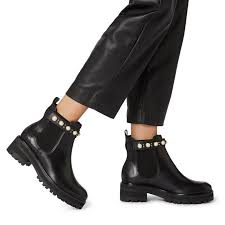 With traditional elasticated side panels and a dune branded stud detail. Playful Interchangeable Embellished Strap Chelsea Boot Black Dune London Black Chelsea Boots Boots Womens Boots Ankle